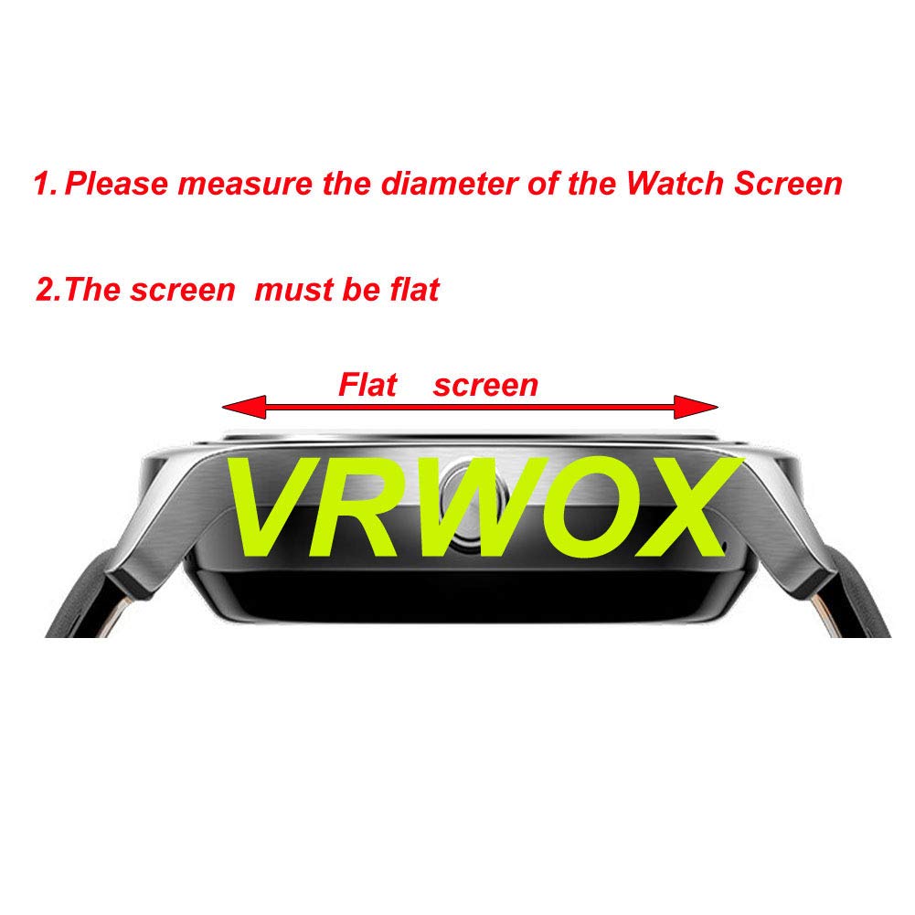 VRWOX VRWOX 3-Pcs HD Screen Protector for Universal Round Watch - Anti-Scratch, Anti-Fingerprint, Bubble Free (36MM) - View 3 of 6