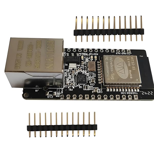 JacobsParts JacobsParts WT32-ETH01: High-Speed ESP32 Module with Ethernet, WiFi & Bluetooth - 100Mbps RJ45 Development Board - View 6 of 8
