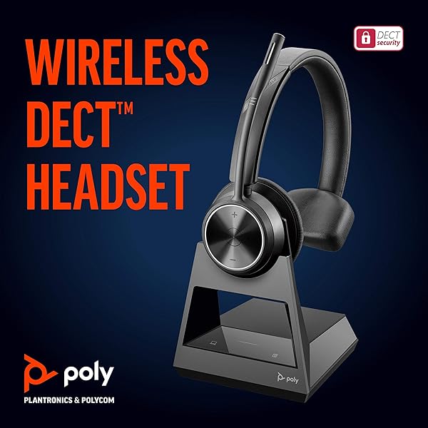 Plantronics Poly Savi 7310 Ultra Secure Wireless DECT Headset System for Clear Communication and Enhanced Productivity - View 3 of 7