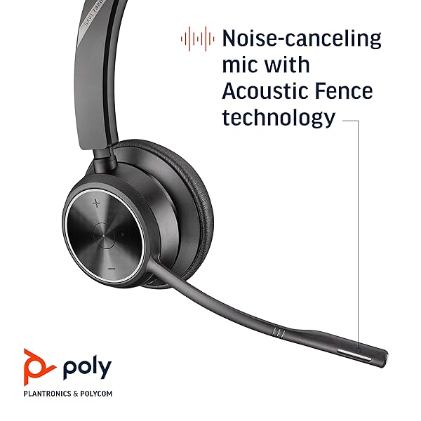 Plantronics Poly Savi 7310 Ultra Secure Wireless DECT Headset System for Clear Communication and Enhanced Productivity - View 4 of 7