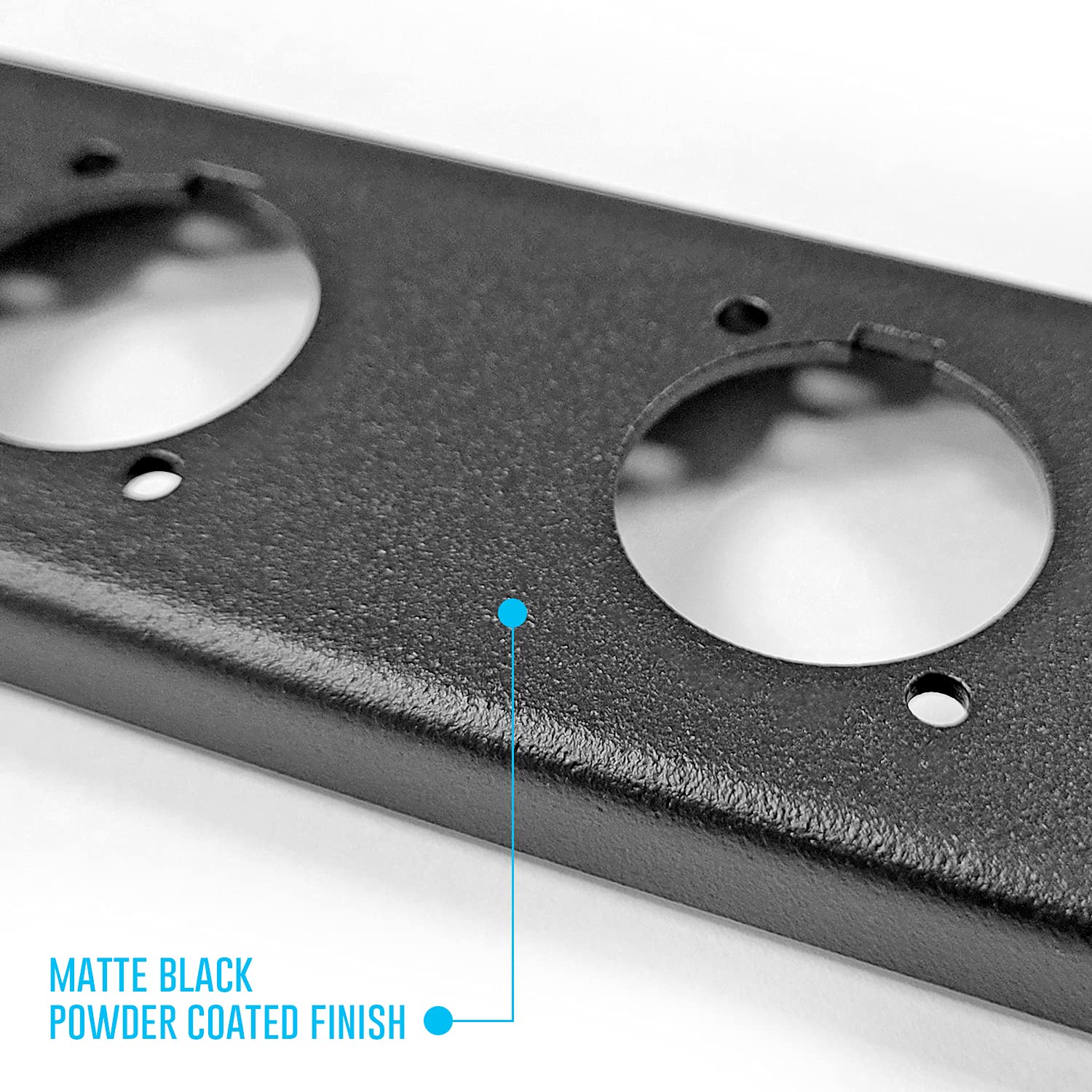 AxcessAbles RKINPUT1U 1U D-Series Punch-Out Component Panel for 19 Inch AV Sound Computer Equipment Racks Compatible with XLR Speakon Neutrik Outputs - View 5 of 8