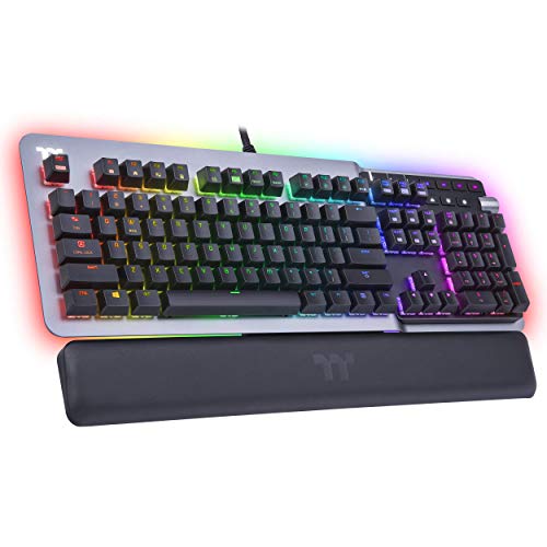 Thermaltake Argent K5 RGB Gaming Keyboard: Blue Switch, 16.8M Colors, Anti-Ghosting & Stylish Design