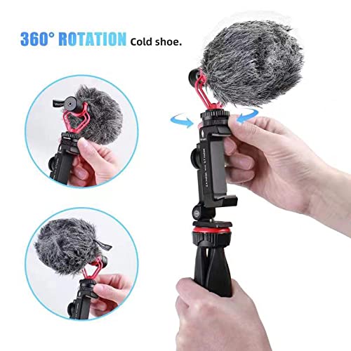 ARNARKOK ARNARKOK Metal Phone Tripod Mount with Rotatable Cold Shoe - Perfect for iPhone & Vlogging - View 7 of 9