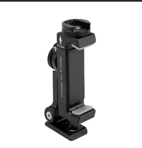 ARNARKOK ARNARKOK Metal Phone Tripod Mount with Rotatable Cold Shoe - Perfect for iPhone & Vlogging - View 9 of 9