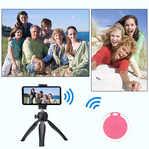 Wisazly 4 Pack Smart Key Finder: GPS Tracker for Kids, Pets & Luggage - Anti-Lost Alarm & Selfie Control for iOS/Android - View 7 of 8