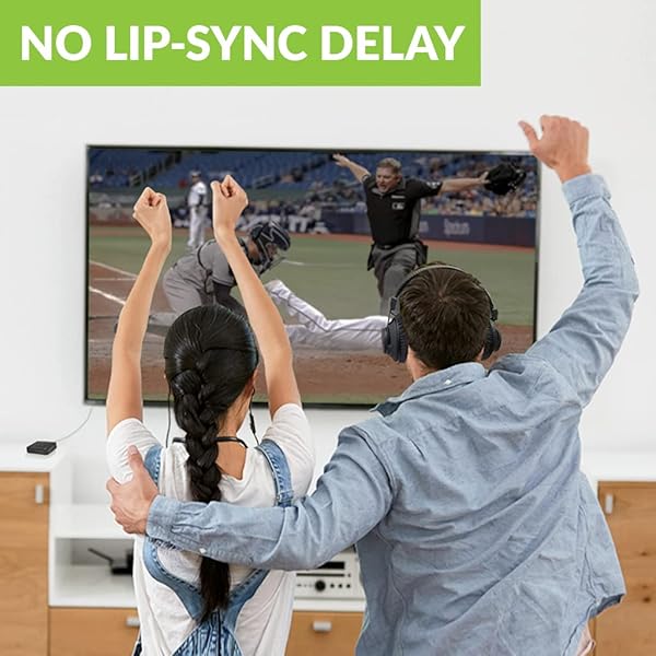 Avantree Avantree D4169 Dual Wireless Headphones & Earbuds Set for TV: No Delay, Personalized Volume, Easy Plug-n-Play - View 5 of 8