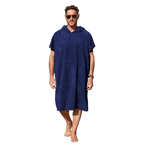 Buy Catalonia Hooded Surf Towel Poncho - Quick-Dry Microfiber Changing Robe for Surfing & Swimming