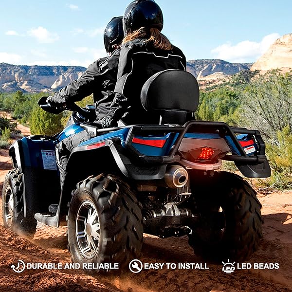 SAUTVS SAUTVS Smoked Black LED Tail Light for Can-Am Outlander 400 500 650 800 (2008-2023) - Upgrade Your Rear Brake Lamp! - View 6 of 8