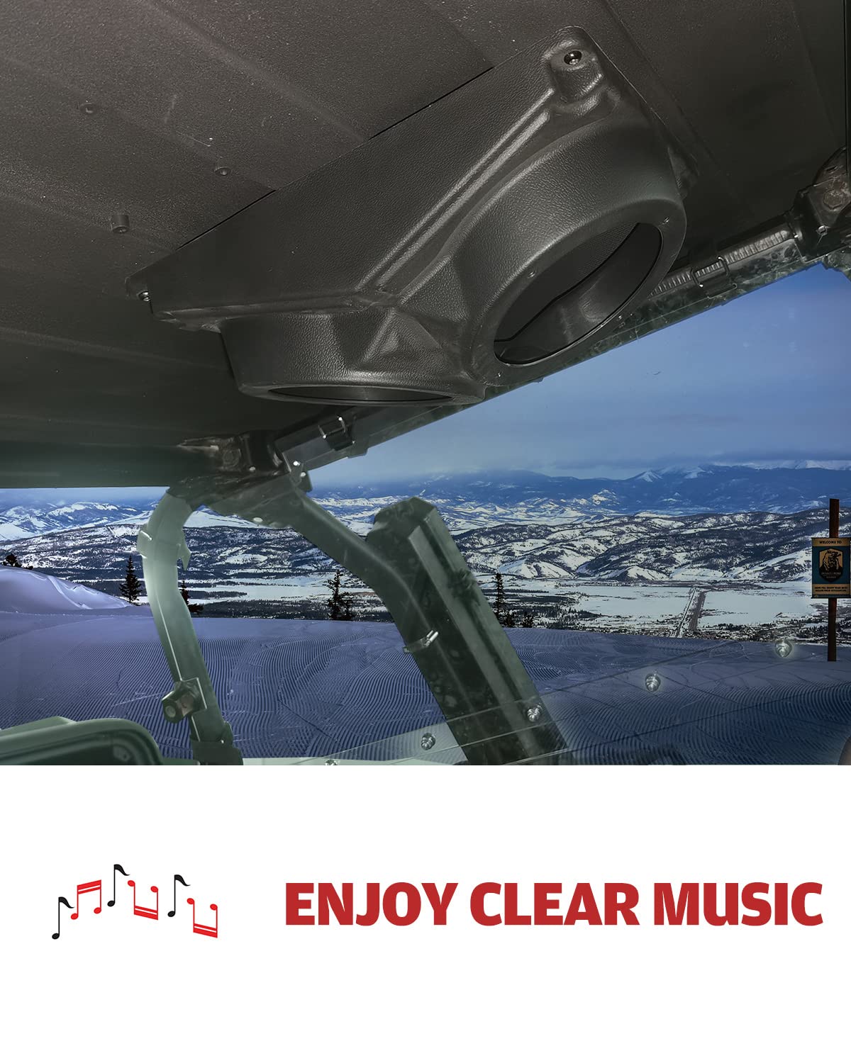 UTV PRO RZR Overhead Speaker Pods Enclosure Waterproof 6.5 Inch Roof Mount for Polaris RZR Can Am X3 Universal Speaker Mount Box - View 4 of 9