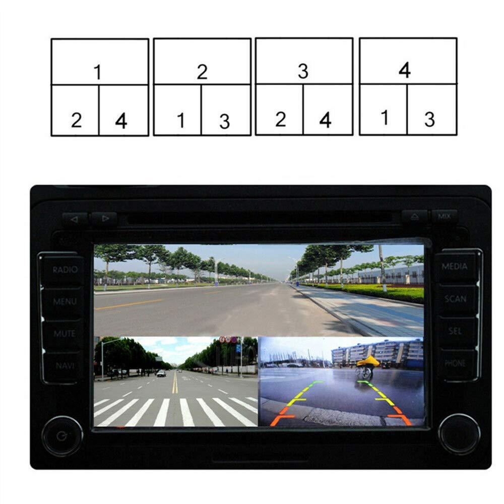 SaiDian SaiDian 1Pcs Video Quad Splitter 4Way Mini Processor Multiplexer Switcher for CCTV Security Camera - View 4 of 6