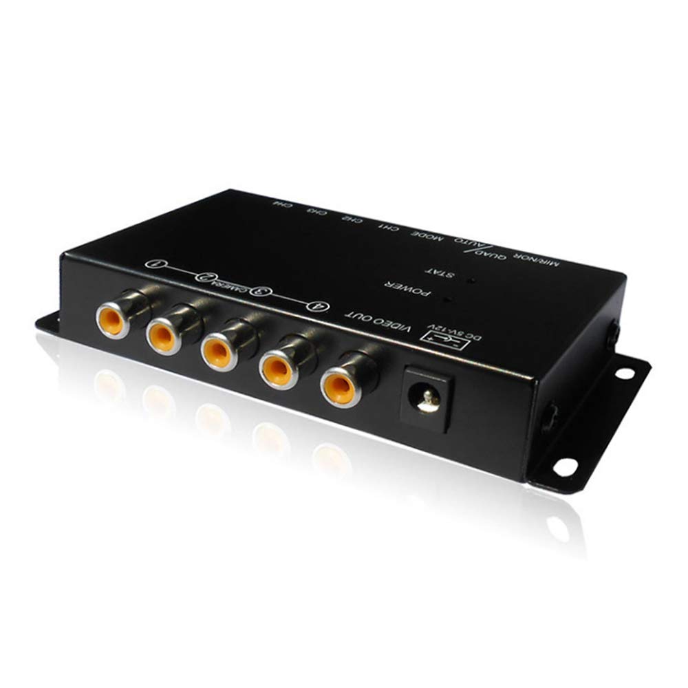 SaiDian SaiDian 1Pcs Video Quad Splitter 4Way Mini Processor Multiplexer Switcher for CCTV Security Camera
