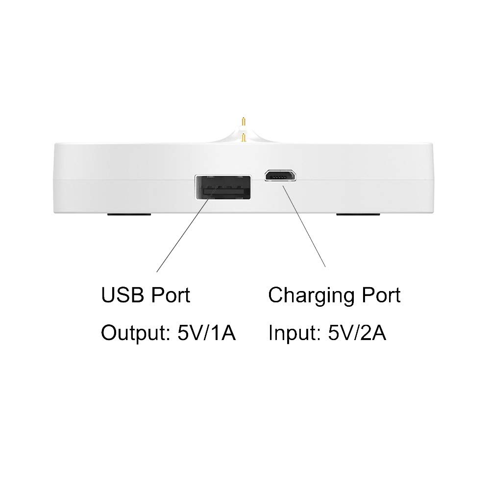 Gsykxe Power Up Charging Dock for UE Boom 3 & Megaboom 3 - Cradle Stand with Extra USB Port & 3.3ft Cable (White) - View 5 of 6