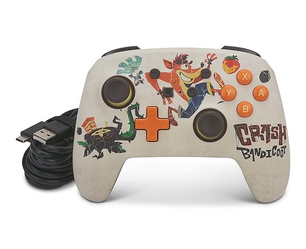 PowerA PowerA Enhanced Wired Controller for Nintendo Switch Quantum Crash for Ultimate Gaming Experience - View 9 of 10