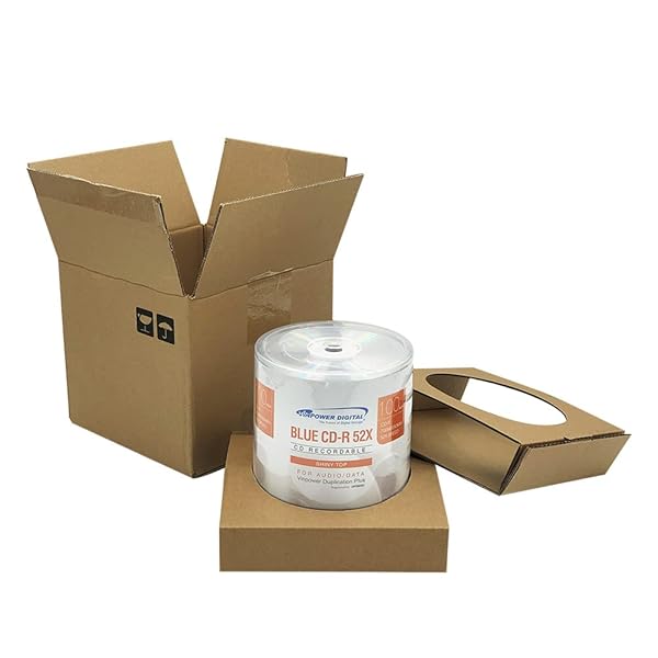 Vinpower Digital Vinpower Digital Blue AZO CD-R 700MB 52X - 100 Pack Shiny Silver Recordable Discs for High-Quality Storage - View 4 of 10