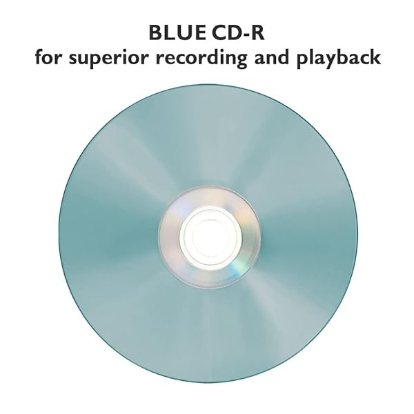 Vinpower Digital Vinpower Digital Blue AZO CD-R 700MB 52X - 100 Pack Shiny Silver Recordable Discs for High-Quality Storage - View 6 of 10