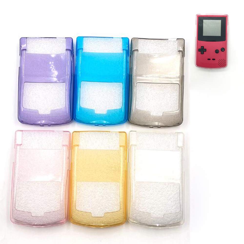Ambertown Crystal Shell Soft TPU Case for GBC Gameboy Color Console Protective Cover Clear