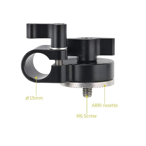 NICEYRIG Buy NICEYRIG M6 Thread Rosette Mount for 15mm Rod Clamp - DSLR Camera Rig Support System - View 6 of 9