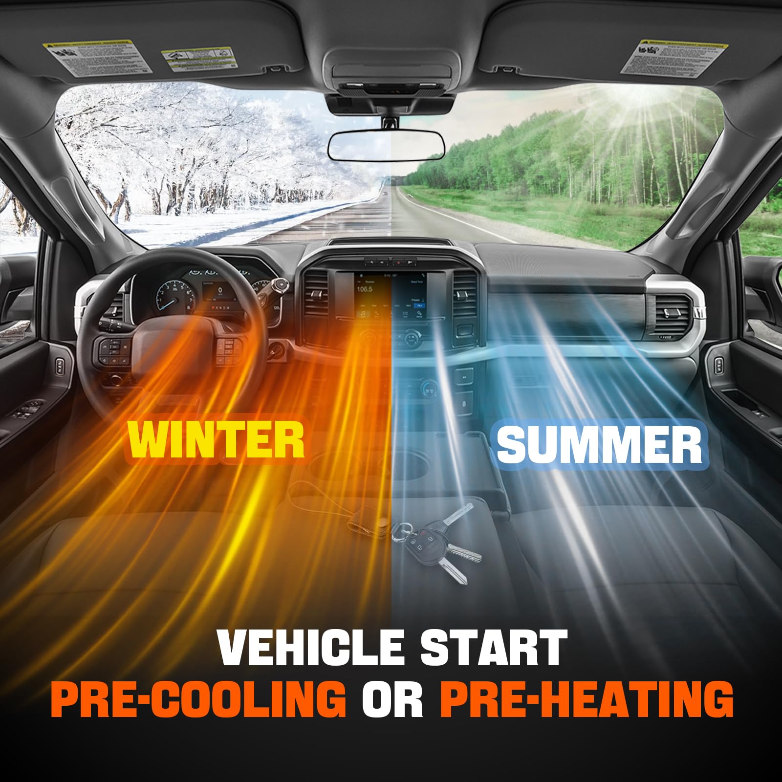 WEILEITE WEILEITE BC3Z-19G364-A Remote Start System Kit for Ford F150 2011-2014 F250 F350 F450 F550 Super Duty 2011-2016 Replace BC3Z19G364A - View 4 of 7