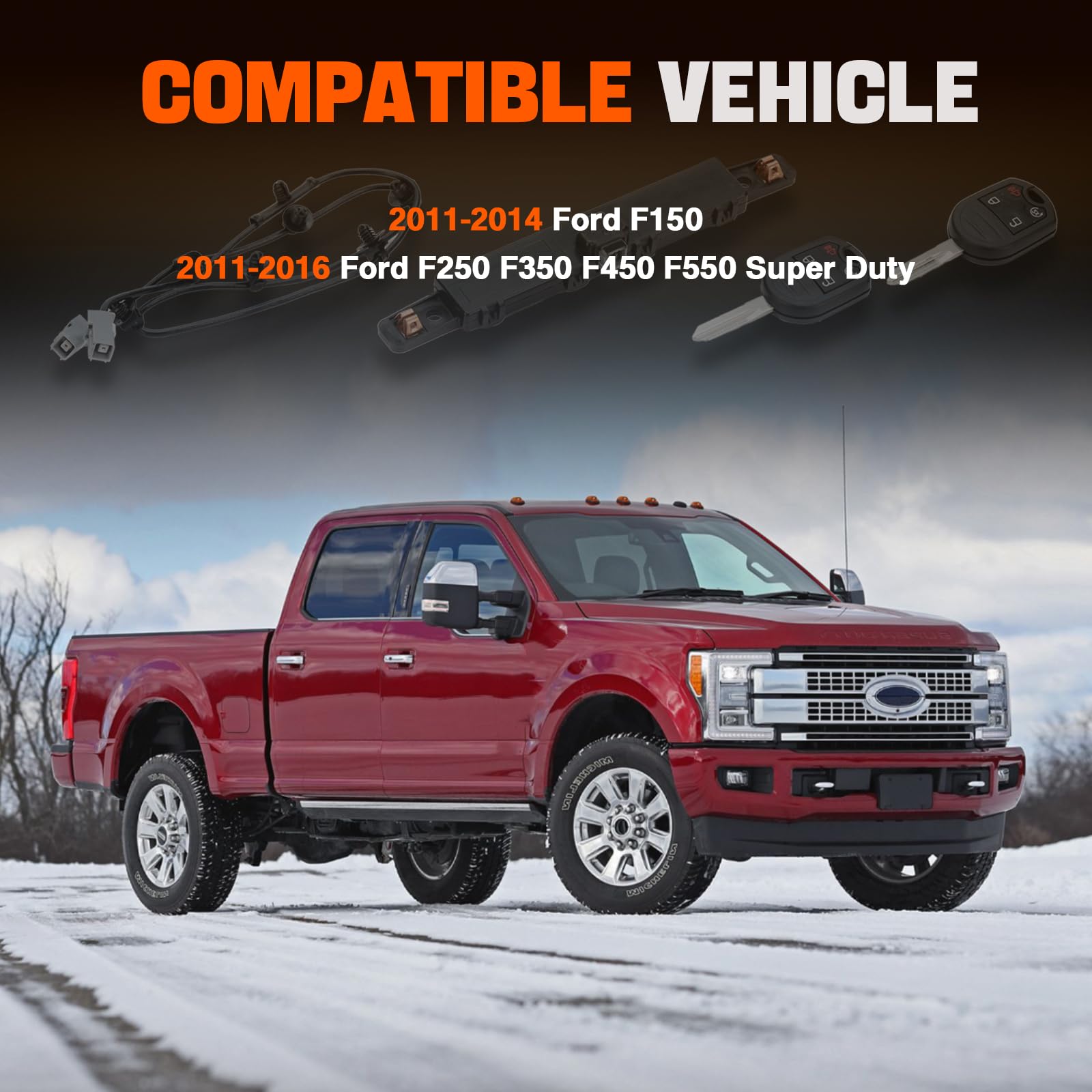 WEILEITE WEILEITE BC3Z-19G364-A Remote Start System Kit for Ford F150 2011-2014 F250 F350 F450 F550 Super Duty 2011-2016 Replace BC3Z19G364A - View 7 of 7