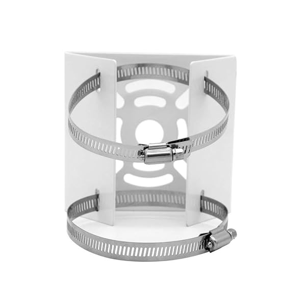 Fox Baby Fox Baby Universal Vertical Pole Mounting Bracket for CCTV Security Camera PTZ Dome 2 Pcs Wall Mounting Loop Bracket with 8 Loops - View 6 of 8