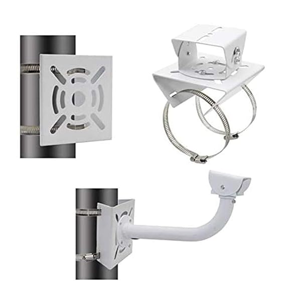 Fox Baby Fox Baby Universal Vertical Pole Mounting Bracket for CCTV Security Camera PTZ Dome 2 Pcs Wall Mounting Loop Bracket with 8 Loops - View 8 of 8