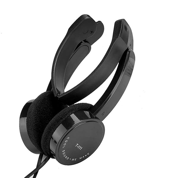 Demeras Kids Foldable Wired Headphones with Microphone for Online Learning Black - View 4 of 10