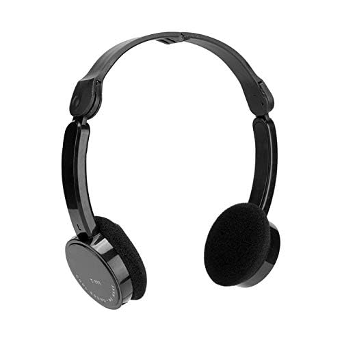 Demeras Kids Foldable Wired Headphones with Microphone for Online Learning Black - View 5 of 10