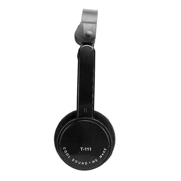 Demeras Kids Foldable Wired Headphones with Microphone for Online Learning Black - View 9 of 10