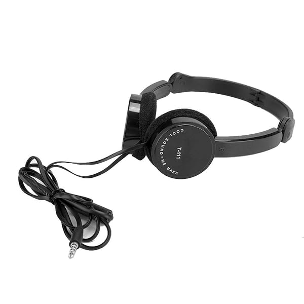 Demeras Kids Foldable Wired Headphones with Microphone for Online Learning Black - View 10 of 10