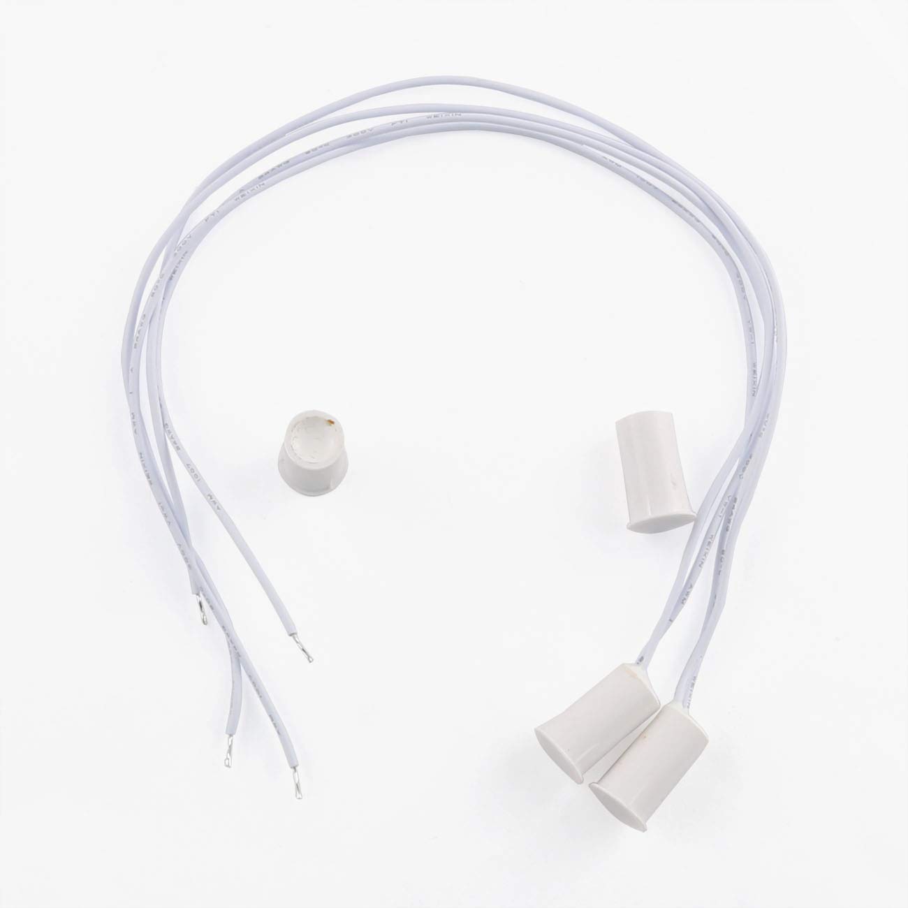 E-outstanding Eoutstanding 2 Pcs Recessed Door Window Magnetic Switch Wired Home Security Alarm Contact Sensor White - View 2 of 5