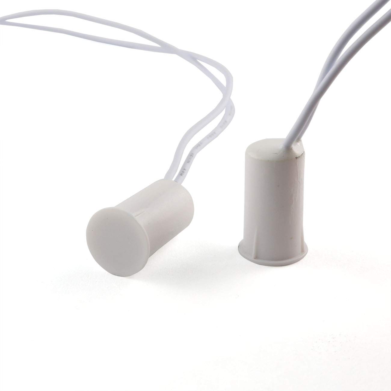 E-outstanding Eoutstanding 2 Pcs Recessed Door Window Magnetic Switch Wired Home Security Alarm Contact Sensor White - View 4 of 5