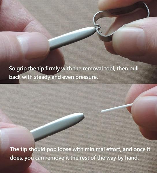 Bestdealing 5-Piece Replacement Stylus Tips for Galaxy S21 Ultra, S22 Ultra, Tab S7 FE & More - Includes Tweezer (Black) - View 3 of 7