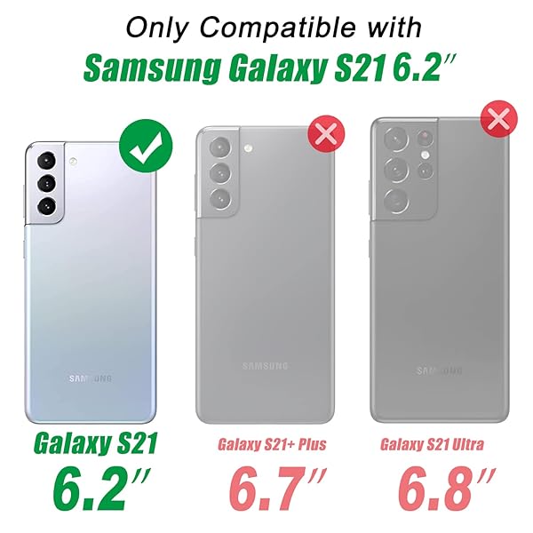 IKAZZ IKAZZ Galaxy S21 Case Military Grade Shockproof Heavy Duty Phone Cover with Magnetic Kickstand Blue - View 4 of 10