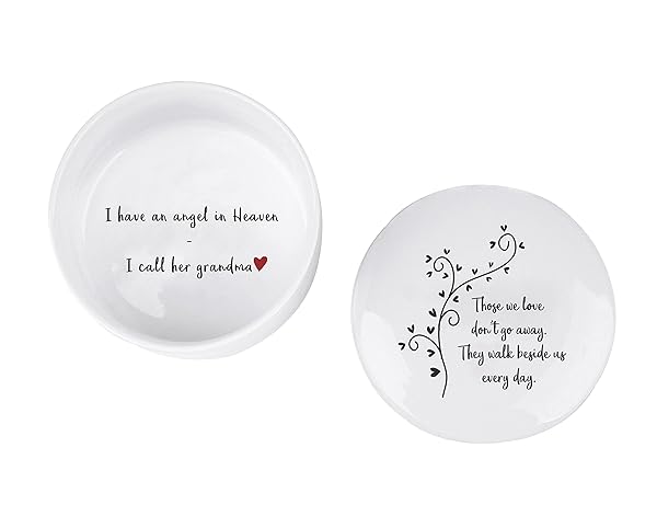 kullder Sympathy Gift for Loss of Grandma Ceramic Keepsake Memorial for Grandson or Granddaughter In Memory of Grandma Christmas - View 5 of 6
