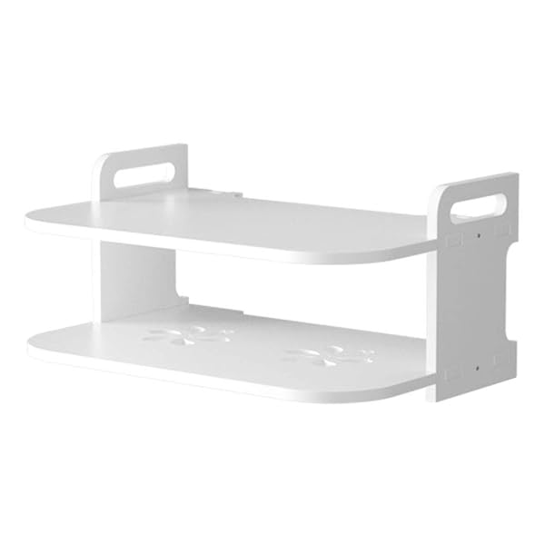 Denpetec Denpetec Floating Shelf for TV: Punch-Free Storage for Set-Top Boxes, Routers & Game Consoles
