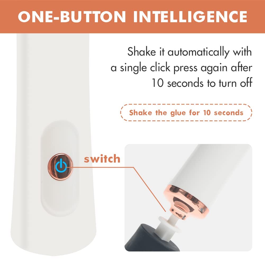 CALIDAKA CALIDAKA Electric Beauty Eyelash Shaker Portable Waterproof Automatic Glue Decanter Liquid Mixer for Eyelash Extension and Nail Polish - View 4 of 8