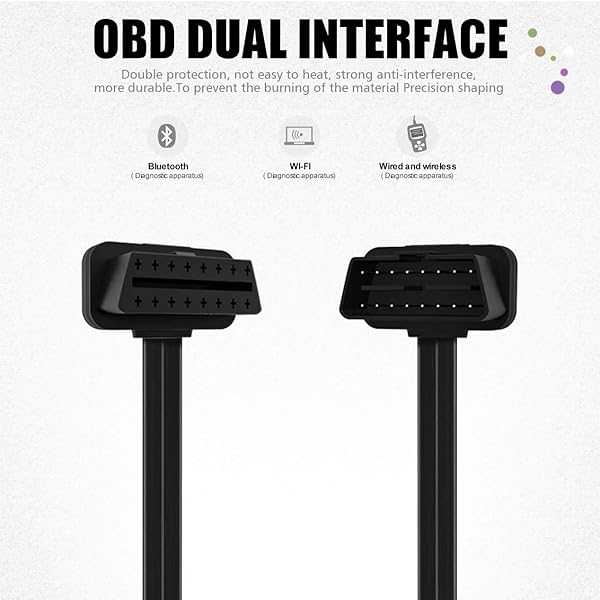 FOXWELL Foxwell NT301 NT201 OBD2 Extension Cable 16pin Male to Female Universal Diagnostic OBD II Convert Cable - View 3 of 6
