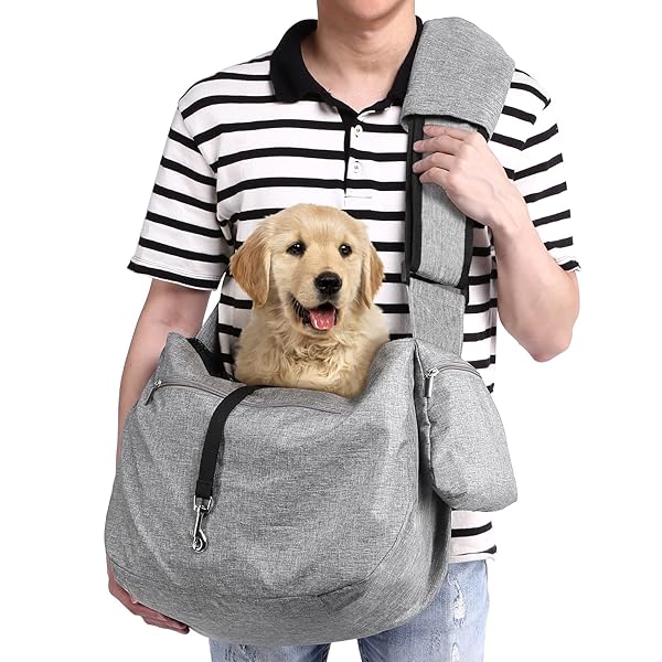 Ownpets Ownpets Extra-Large Pet Sling Carrier for Dogs and Cats 15 to 25lbs Reversible Hands-Free Bag with Adjustable Strap for Outdoor Travel
