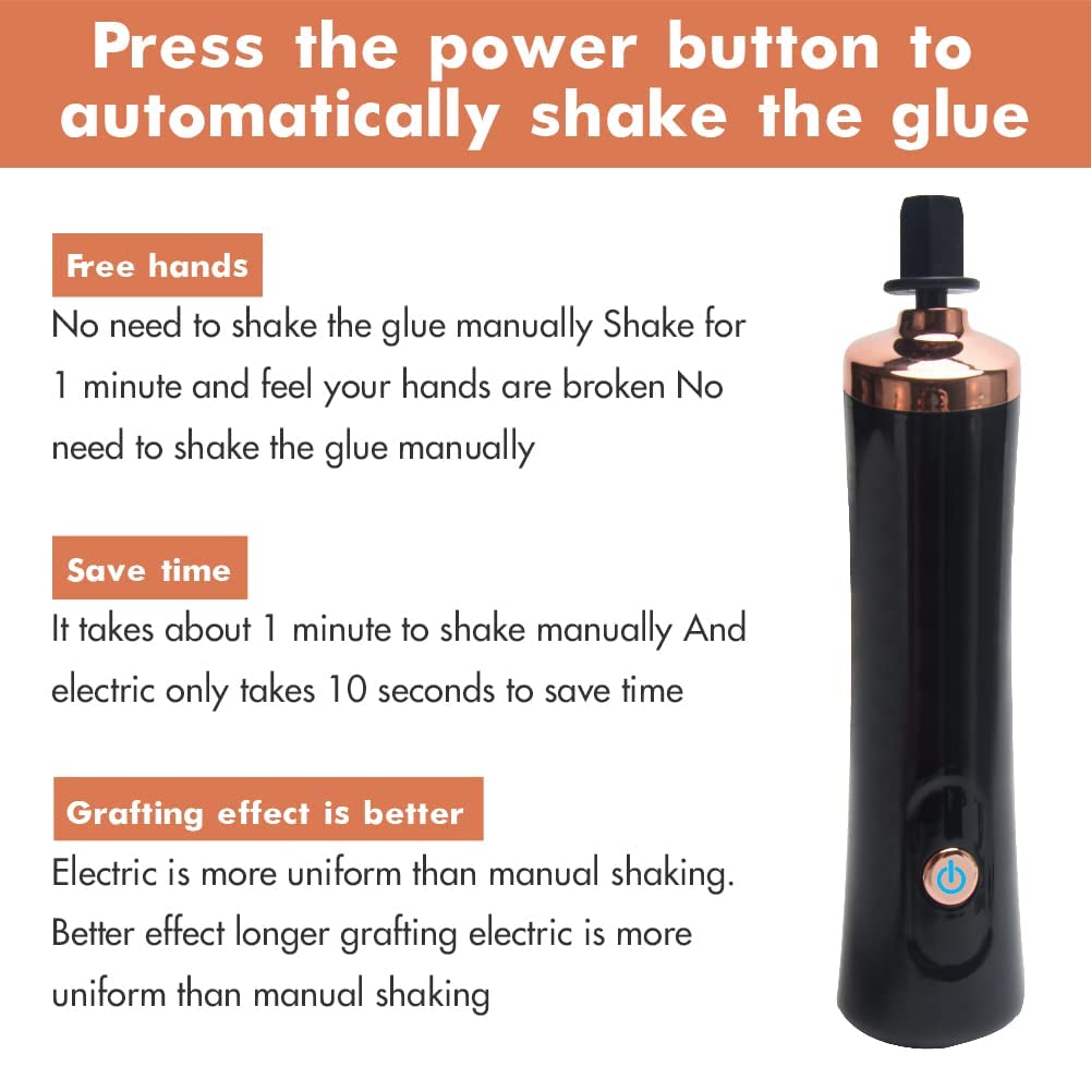 CALIDAKA CALIDAKA Electric Beauty Eyelash Shaker Portable Waterproof Automatic Glue Decanter Liquid Mixer for Eyelash Extension and Nail Polish - View 3 of 8