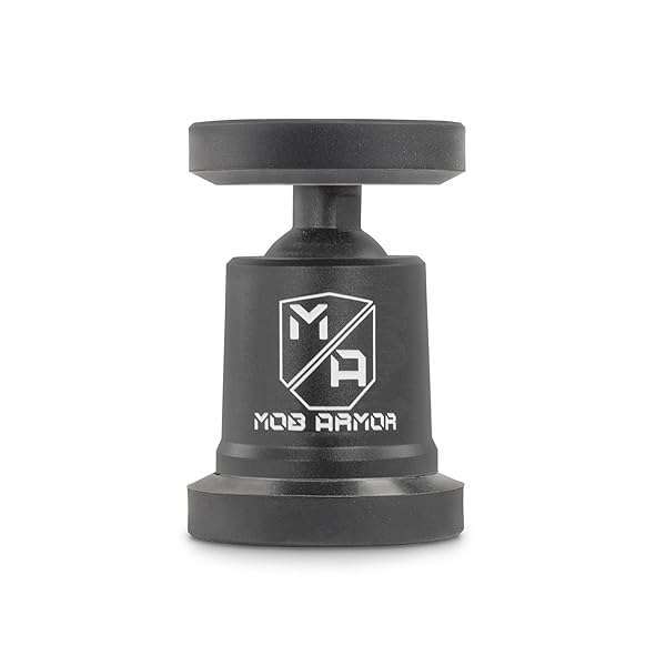 Mob Armor Mob Armor MobNetic Maxx - USA Assembled Magnetic Phone Holder for Car, Magnetic Car Phone Mount, 90-Degree Tilt, 360-Degree Rotation, Aluminum Metal, Compatible with iPhone & Android - Black