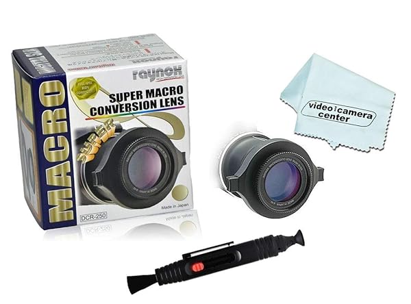 Raynox Raynox DCR-250 2.5x Macro Lens with Universal Mount & Cleaning Kit - Perfect for 52mm to 67mm Cameras