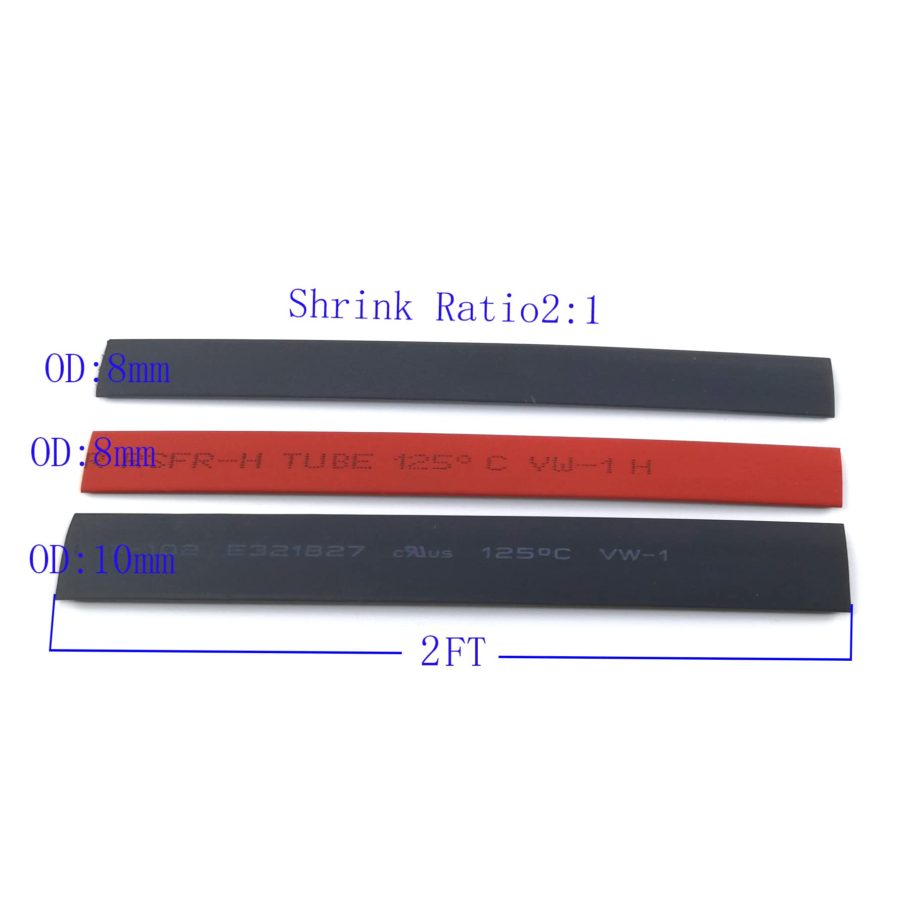 WJSTN Buy WJSTN 8mm Speaker Wire Pants (Pack of 12) - Insulated Heat Shrink Tubes, 2-Conductor, Black, 6ft - Perfect for Audio Projects! - View 2 of 6