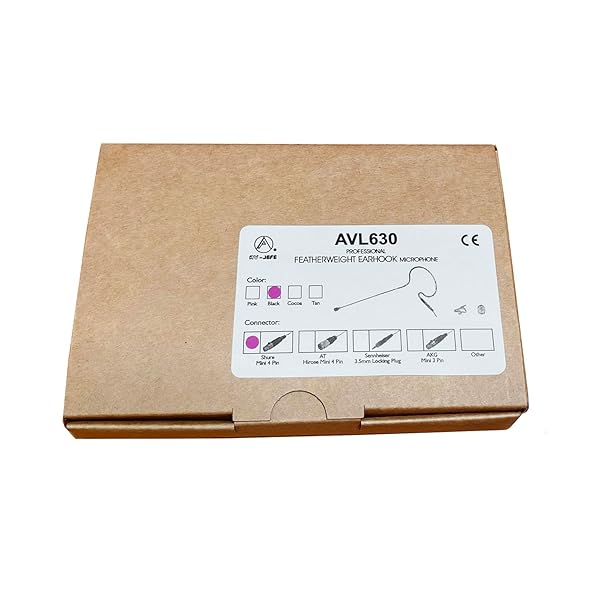 AV-JEFES Av Jefes Mini Headset Microphone AVL630 in Cocoa Color for Shure - Perfect Sound Quality & Comfort - View 2 of 7