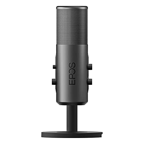 EPOS EPOS Gaming B20 Streaming Microphone - 2.9m Cable USB-C Computer Microphone for Gaming - PC &amp; Laptop Connection with Audio Controls - Compatible with PC, Mac, and PS4/5 - Desk Stand Included, Gray - View 5 of 9