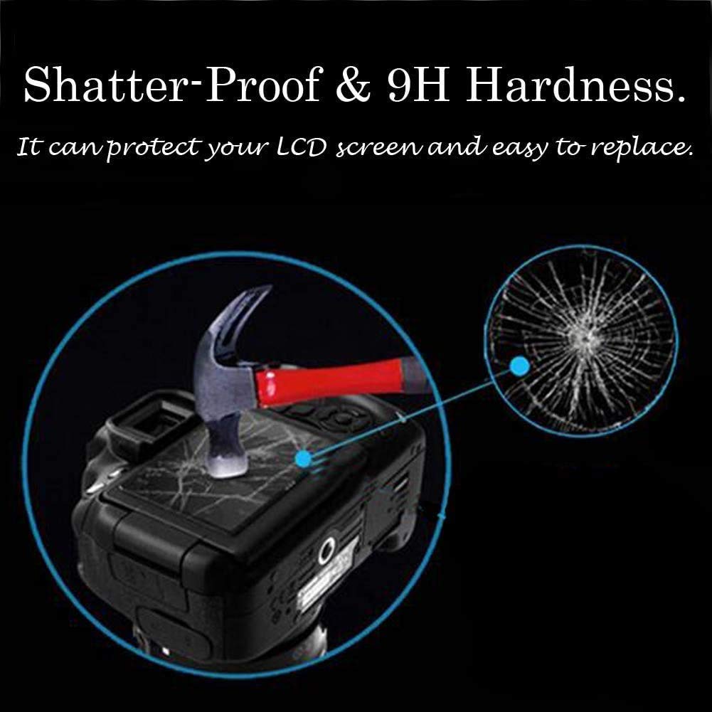 PCTC EOS M50 II Screen Protector Tempered Glass Film 0.3mm 9H Hardness for Canon EOS M50 Mark II 3 Pack - View 2 of 7