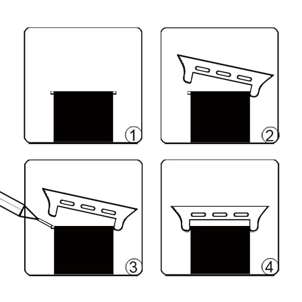 OMECKY OMECKY Spring Bar Connectors for Apple Watch Band Adapter - Black (4 Pack) - Durable & Easy to Use - View 6 of 6