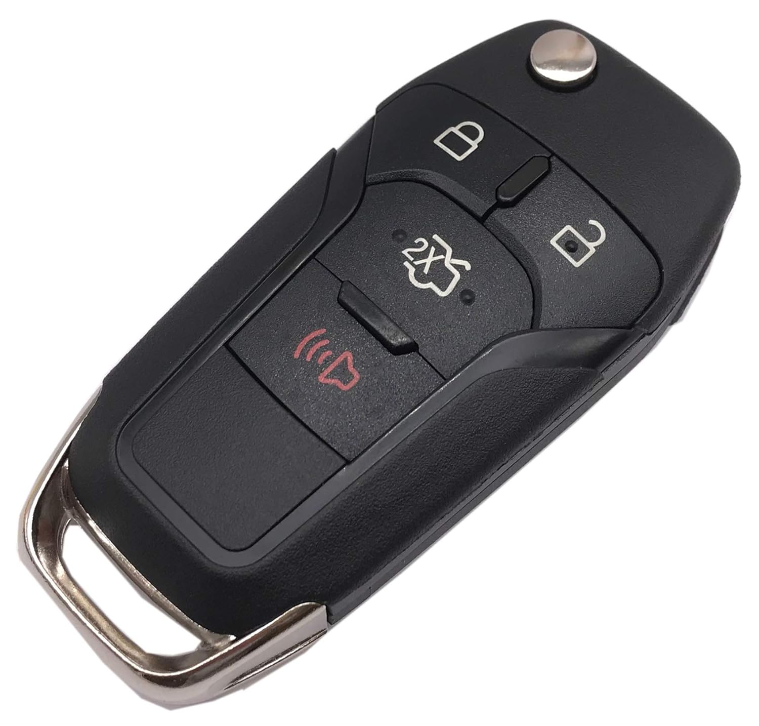 Folding Flip Key Fob Shell Case for 2013 2014 2015 Ford Fusion N5F-A08TAA 164-R7986 Keyless Entry Remote Car Key Cover