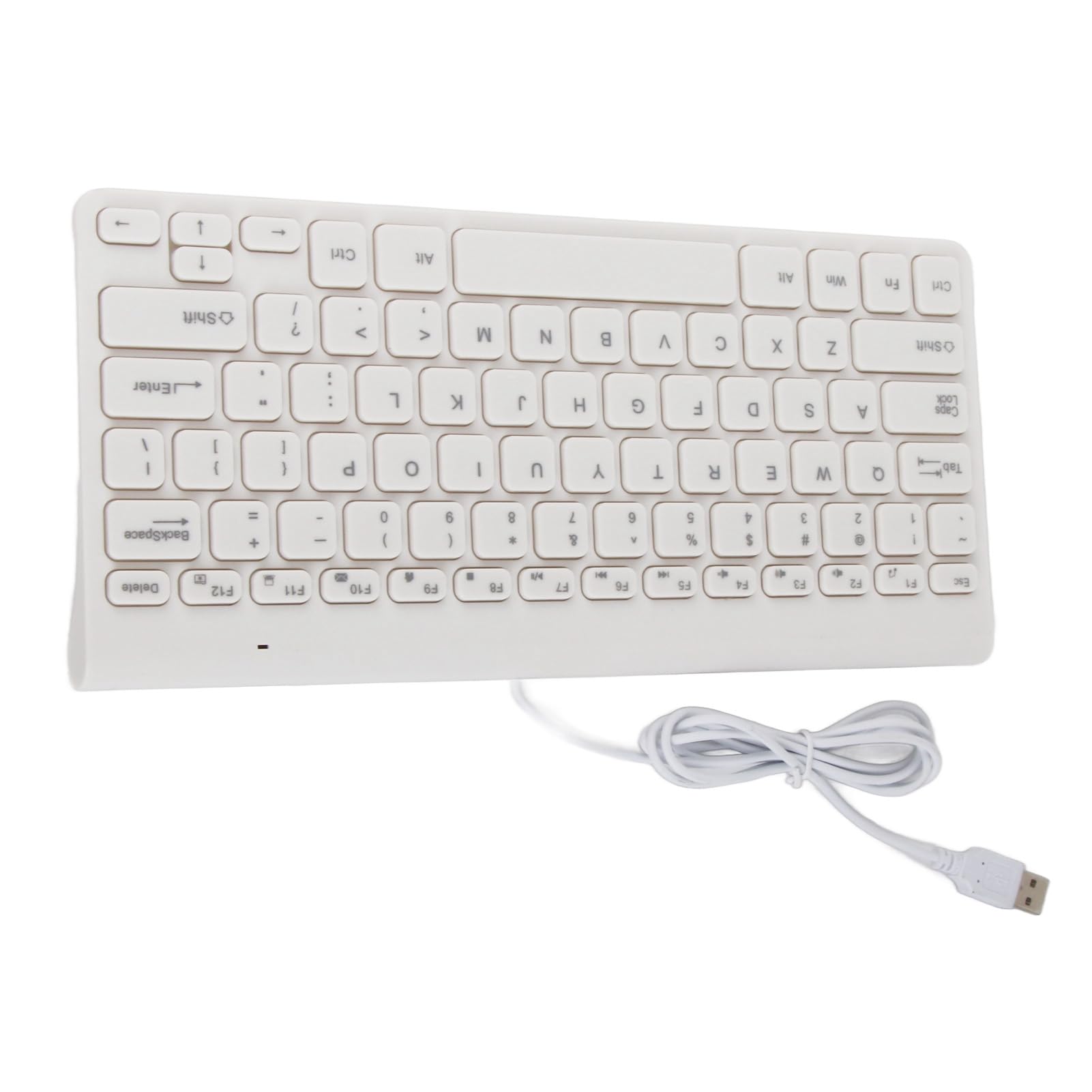 GOWENIC Wired Keyboard and Mouse Ultra Thin USB Combo Full Size Corded Set with Number Pad for Laptop PC Desktop White - View 7 of 9
