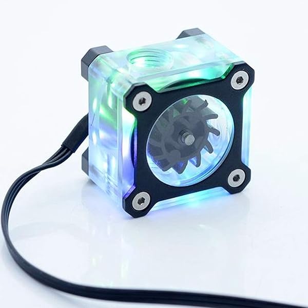ASHATA R3 RGB Water Cooling Meter for PC - G1/4 Thread Indicator for Efficient Water Cooling - View 5 of 11