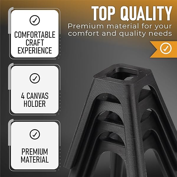 splash n color SplashNColor 4-Pack Canvas Stands for Paint Pouring | Elevate Your Art Projects with 2-Inch Risers - View 8 of 9